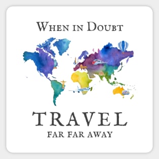 Wanderlust World Travel Sticker